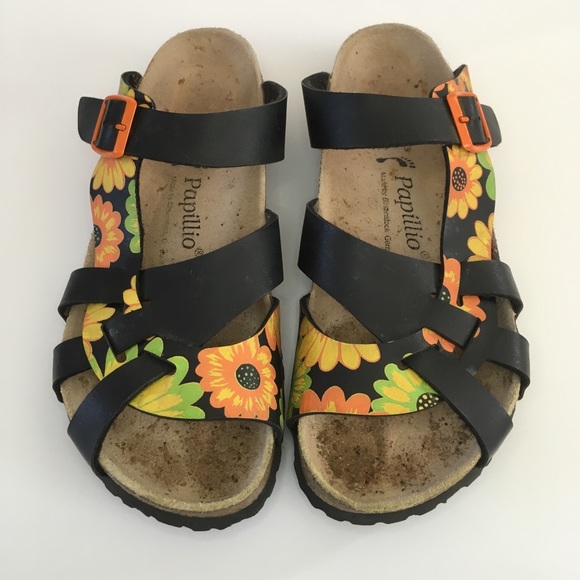 Birkenstock Shoes - Birkenstock papillon cork floral sandals